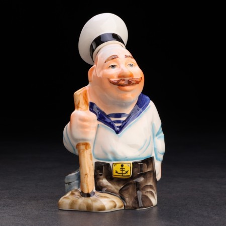 Set of porcelain sample "sailor", with 3 glasses-1