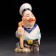 Set of porcelain sample "sailor", with 3 glasses