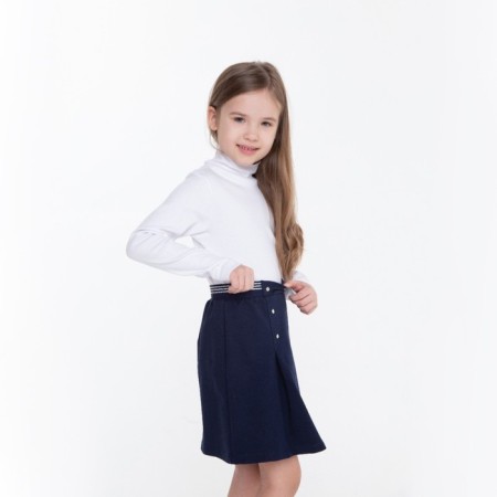 Baby turtleneck, white color, height 104 cm-4