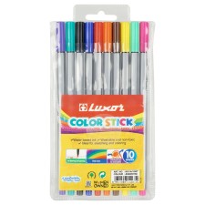 Fleeters of 10 colors Luxor Color Stick 