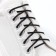 Shoe shoes, round, d = 3 mm, 90 cm, packing 25 pcs, black color