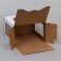 Box for cake 3 windows, with handles, white, 30 x 30 x 20 cm