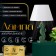 Traffic lamp with a lampshade Risalux "sea horse", E27, 40 watts, green, curly base, 30 × 30 × 43.5 cm