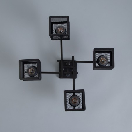 Caus "Cube" 4x60W E27 Black 38.5x38.5x27cm-3