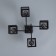 Caus "Cube" 4x60W E27 Black 38.5x38.5x27cm