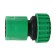Connector with Aquastop, 3/4 "(19 mm), quick-sitting connection, pp-plate, Greengo