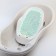 Mill for bathing newborns, white/mint color, 0-6 months, rr 43x30x19cm