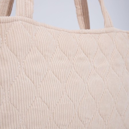 Bag-tout on lightning, beige color-3