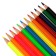 Pencils 12 -cv (6 classic + 6 neon) gamut "Orange Sun", sharpened, cardboard packaging, euro suspension