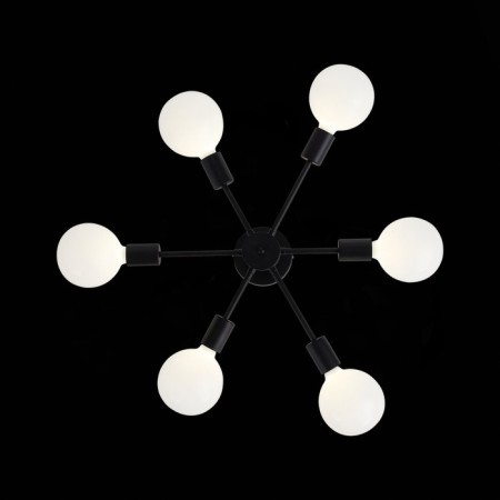 Ceiling EVOLUCE lamp. SL419.402.06. ANO. 6x60 watts, E27, 46x48x23 cm, black color-8