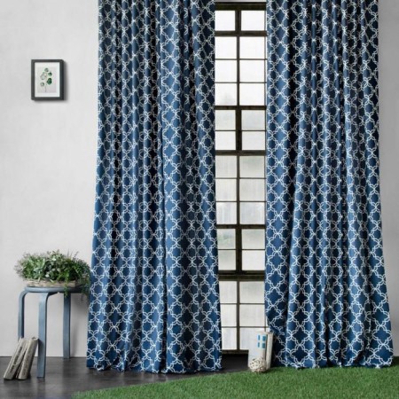 Set of curtains "Tristan", size 2x170x270 cm, blue color