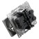 2-seater socket with a protective curtain s/h, 250v, 16a, series of Katrin, GLS16-7114-03, silver