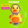 Catcam "Duck-Nesushka", sound effects, lays eggs