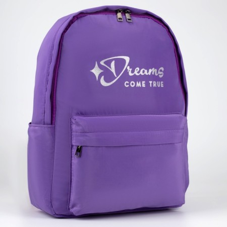 Backpack School Textile Dreams Come True, purple color, 38 x 12 x 30 cm-5