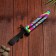 Wooden souvenir "Baying knife", rainbow blade