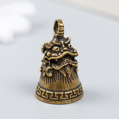 Bool of Brass "Leo Head" 3.4x2.2x2.2 cm-3