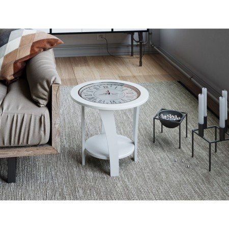 Table Journal Estet, 500 x 500 x 450, white tree/white ground-1