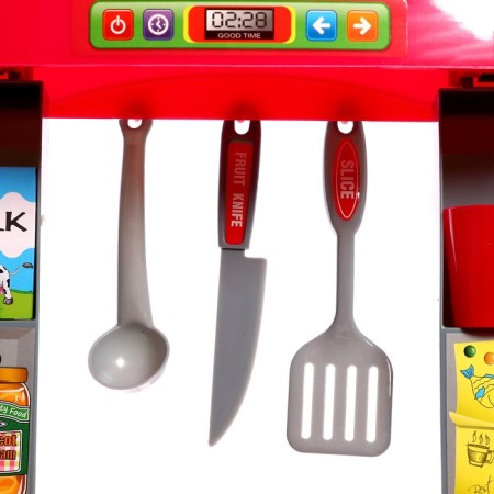 Game set "Dream kitchen" with dishes and products, light, sound, works from batteries-8