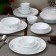 Circles dishes set, 12 items