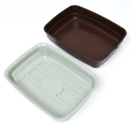 The tray is large with the Atlantis “Standard” net, 42 x 31 x 10 cm, chocolate-4