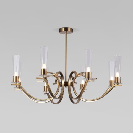 Ceiling chandelier with faceted plafones Rosher, 7W, G9, 80x80x52 cm