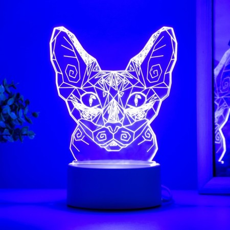 Sphinx lamp LED white 11x9.5x13 cm-4