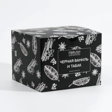 Соевая свеча BLACK AROMA HOME "Чёрная ваниль и табак", 200 мл-4
