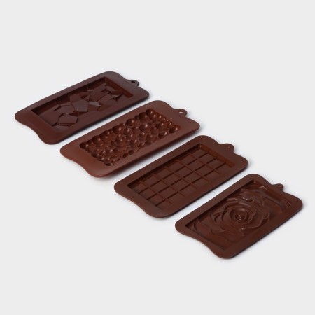 A set of chocolate forms “Chocolate Tiles”, 4 pcs, silicone-7