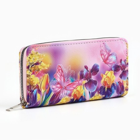 Wallet to the leatherette "butterflies" 19*10 cm-1