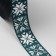 Republic tape "Patterned snowflakes", 25 mm, 23 ± 1 m, green color No. 1249
