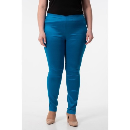 Female trousers, size 54, blue color-1