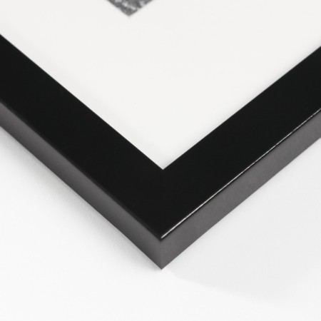 Photo frame plastic 21x30 cm (Paspartt 15x20 cm), black-2