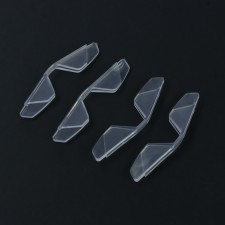 Protective lining on the door, 8.5x1 cm, transparent, set 4 pcs