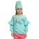 Sweatshirt for girls, height 92 cm, turquoise color