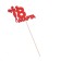 Topper "March 8" Lady, Red, 12x9.5cm give beautifully