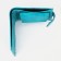 Women's wallet on the button, turquoise color