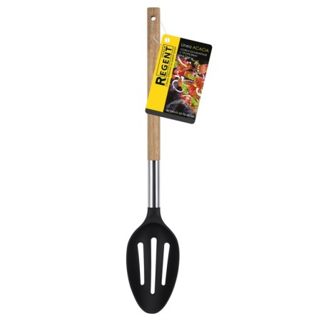 Spoon culinary with slots Regent Linea Acacia, 34x6.7 cm-2