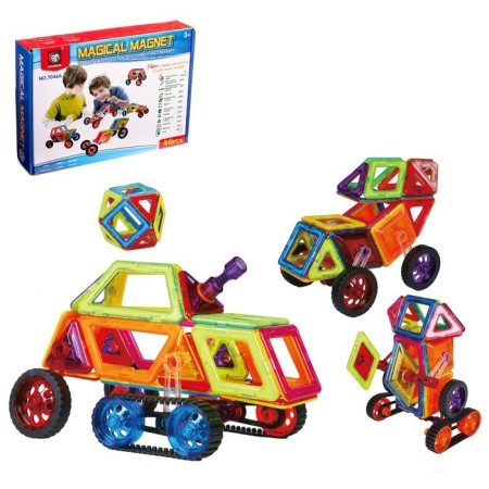 Magnetic designer "Magic Magnet", 46 parts