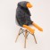 Skill of a soft toy "Goose", 130 cm, color gray color