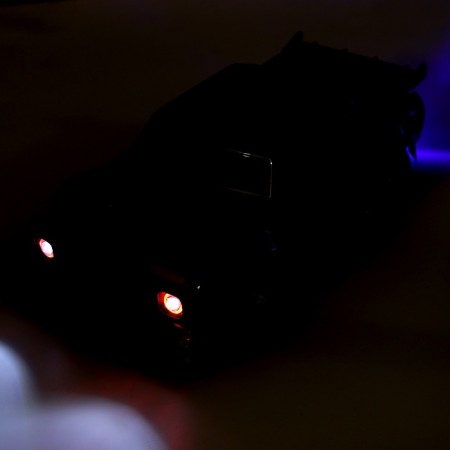 Drift radio controlled machine, drift, battery, light and smoke effects, interchangeable wheels, red color-16