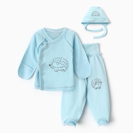 Kit for children (swing, slider, cap), blue color, height 56 ​​cm