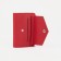 Women's wallet on the button, red color
