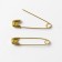 English pins, 28 mm, 10 pcs, gold color