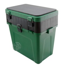 Box winter, large, 4+4 departments for baits, 380x360x240 mm, green color