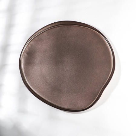 Trend, glass dish, d = 32 cm, brown color-1