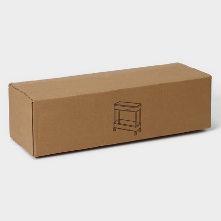 2-tier eve on wheels, 40 × 13 × 31 cm, white color-5