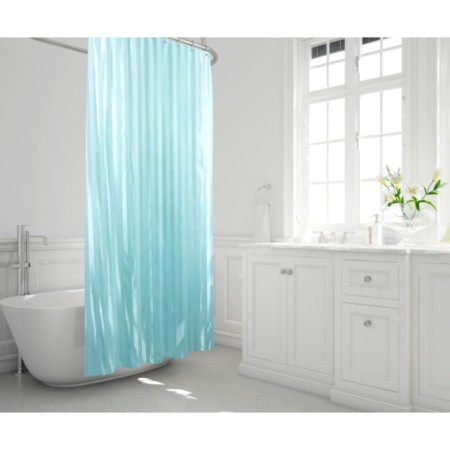 Rigone bathroom curtains, 180 x 200 cm, green color