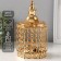 Summary metal for 3 candles "circles" gold d = 3.5 cm 12x12x21.5 cm