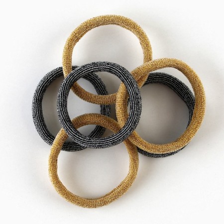 Hair elastic bands “Dreaming Time”, set 6 pcs., D = 4 cm-3