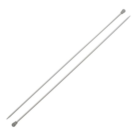Right aluminum knitting needles with 35 cm/3.0 mm coating-1